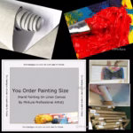 Mintura,Handpaintd Abstract Texture Green Tennis Court Oil Painting on Canvas,Modern 3D Knife Art Poster,Wall Picture,Home Decor 5