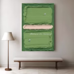 Mintura,Handpaintd Abstract Texture Green Tennis Court Oil Painting on Canvas,Modern 3D Knife Art Poster,Wall Picture,Home Decor 1